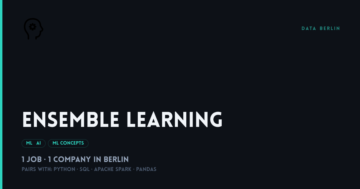 Ensemble Learning Jobs in Berlin — Data & AI | Data Berlin